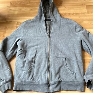Michael Kors Thermal Lined Full Zip Hoodie Casual    - Gray Size M oversize